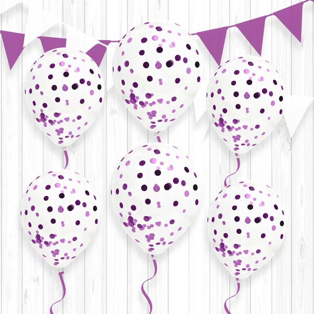 Ballon violet nacré x50