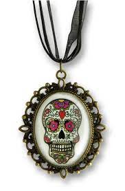 COLLIER MEDAILLON DAY OF THE DEAD