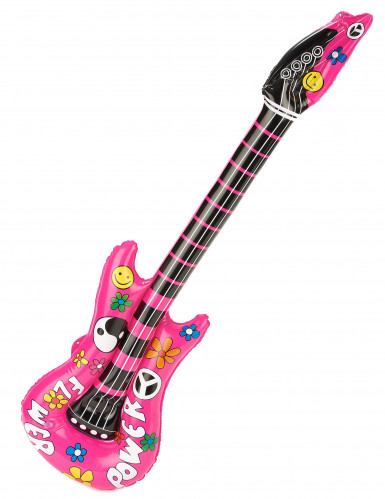 GUITARE GONFLABLE ROSE