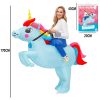 COSTUME GONFLABLE LICORNE BLEUE