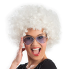PERRUQUE AFRO BLANCHE