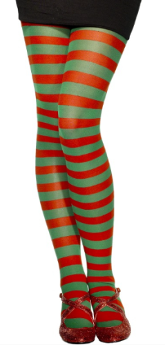 COLLANT RAYER VERT ET ROUGE LUTIN   TAILLE XL