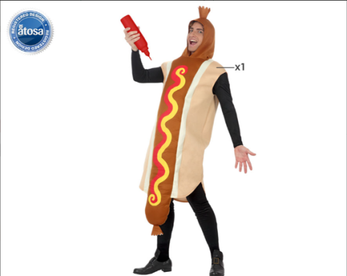 COSTUME HOT DOG TAILLE M-L