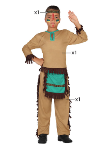 COSTUME INDIEN 3-4 ANS