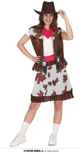 COSTUME COW GIRL FILLE  14-16 ANS