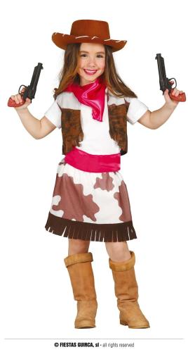 COSTUME COW GIRL FILLE 3-4 ANS
