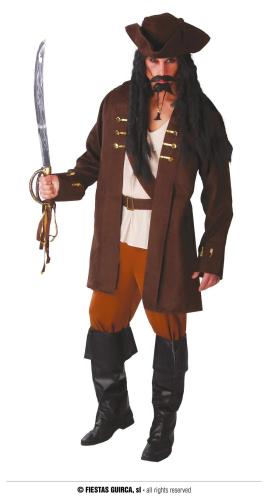 COSTUME DE CAPITAINE PIRATE HOMME TAILLE L