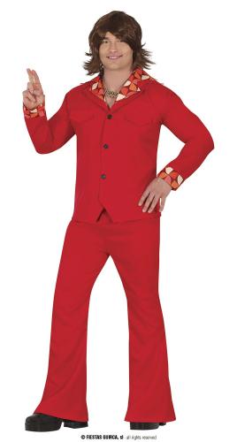 COSTUME DISCO HOMME ROUGE *