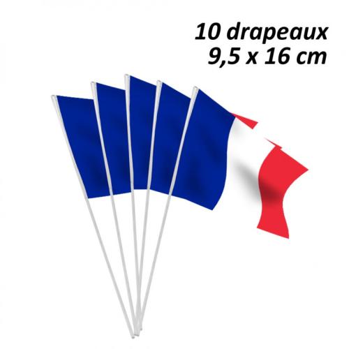 DRAPEAUX FRANCE PAPIER X 10