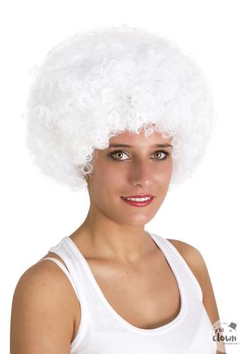 PERRUQUE AFRO BLANCHE