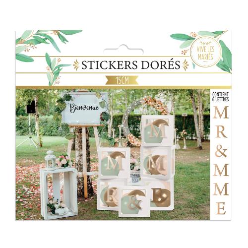 STICKERS DORES MR & MME