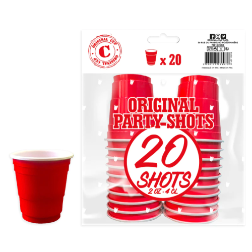 SHOOTERS ROUGES 4cl X20